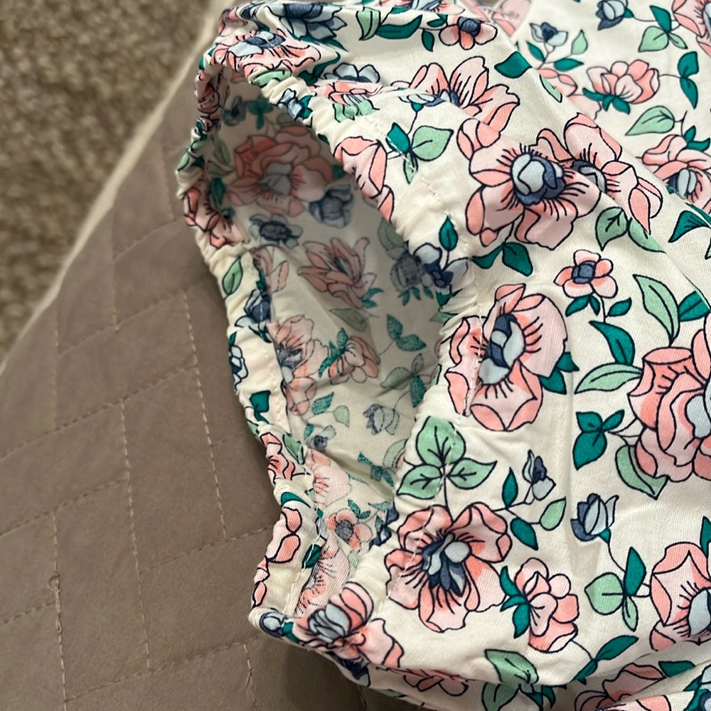 J. Crew Floral Puff-Sleeve Ruffle-Collar Top/NWT/L - Picture 8 of 10